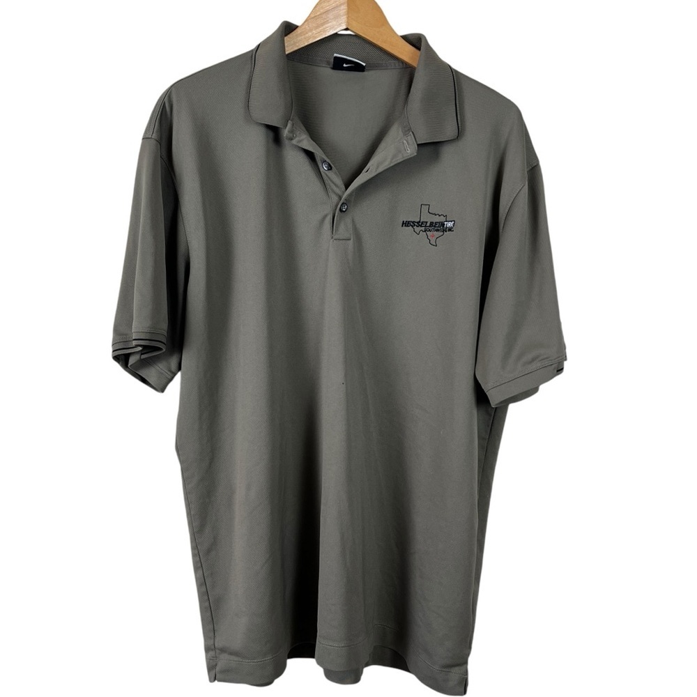 Nike Golf Fit Dry Dark Khaki Polo Mens Size XL